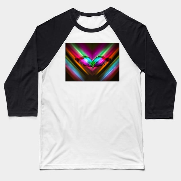 Butterfly Baseball T-Shirt by oreundici